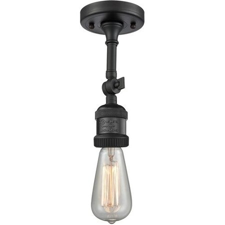 Innovations Lighting One Light Semi-Flush Mount 200F-BK